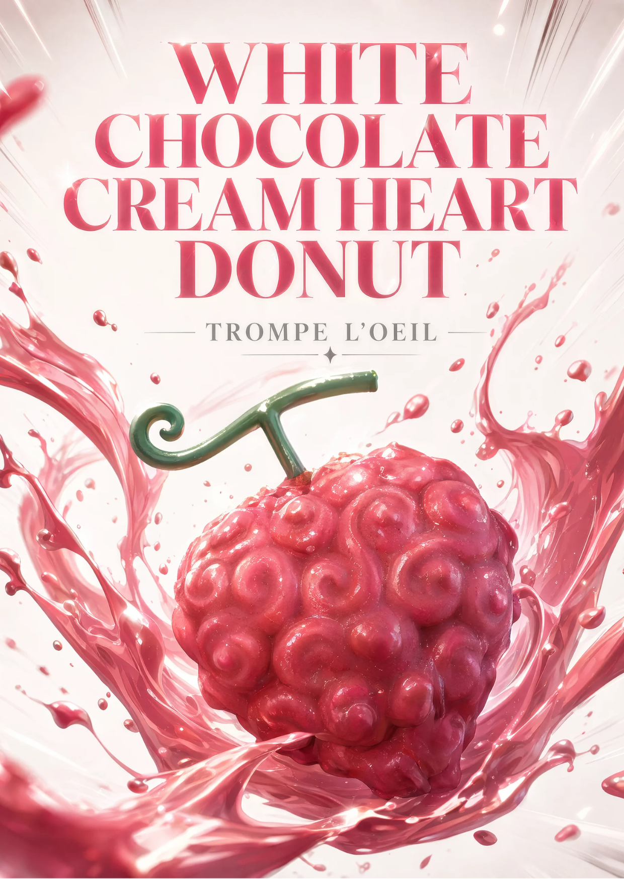 White Chocolate Heart Trompe L'oeil