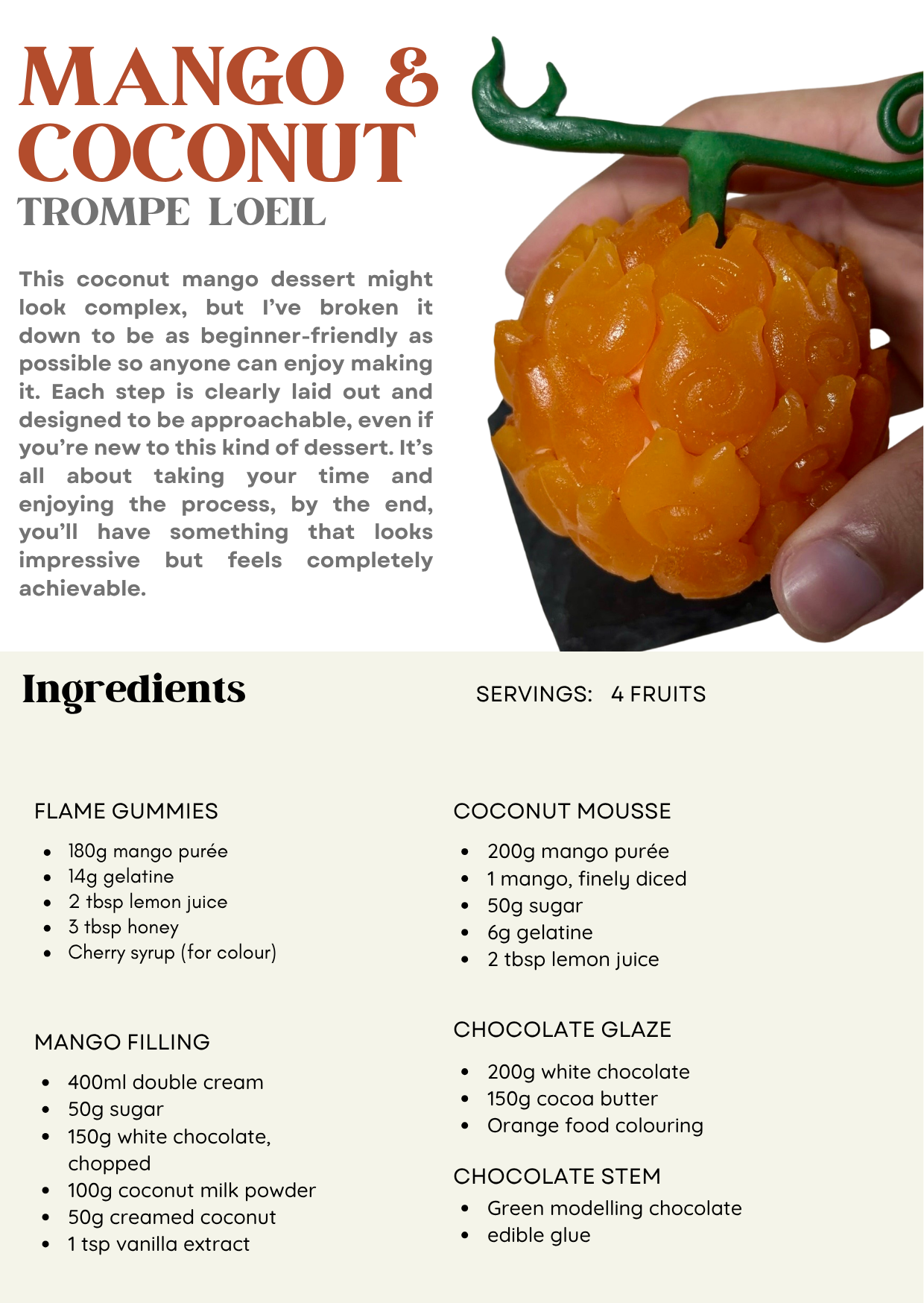 Mango & Coconut Trompe L'oeil