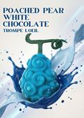 Poached Pear & White Chocolate Trompe L'oeil